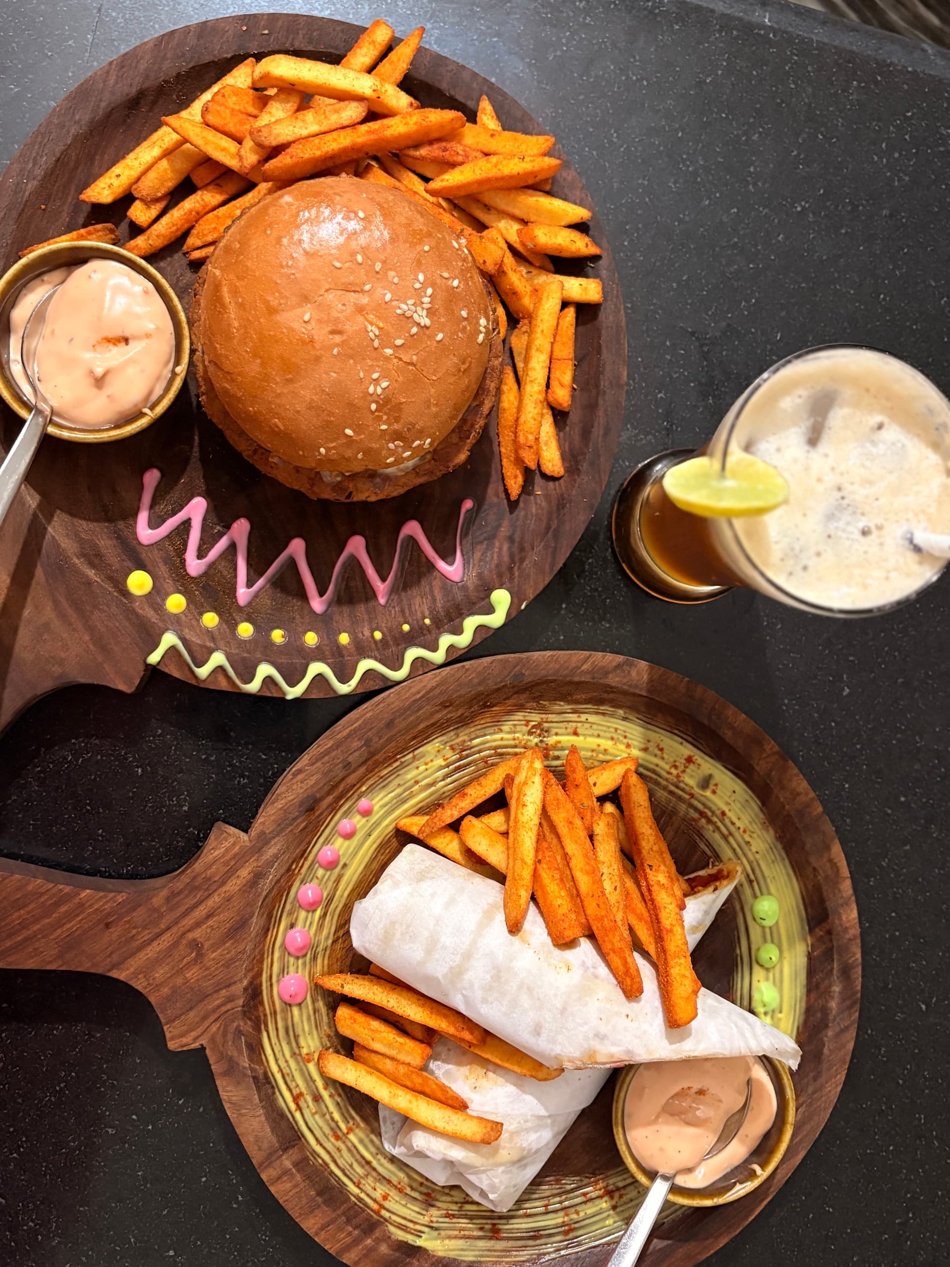 Pure veg food spread at Mangalam Restaurant